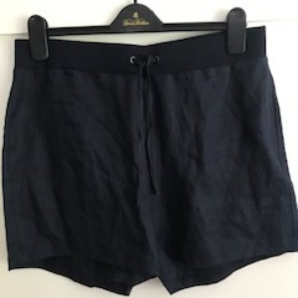 Talbots Pants - NWT Talbots 100% linen shorts navy